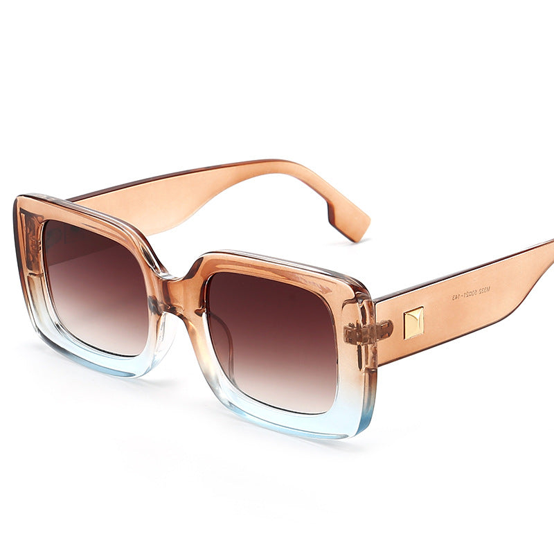 Fashion Translucent PC Full Frame Sunglasses